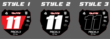 ODI/Motocutz Number Plate Decal