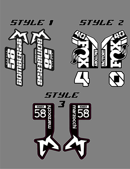 Fox/Marzocchi fork decals